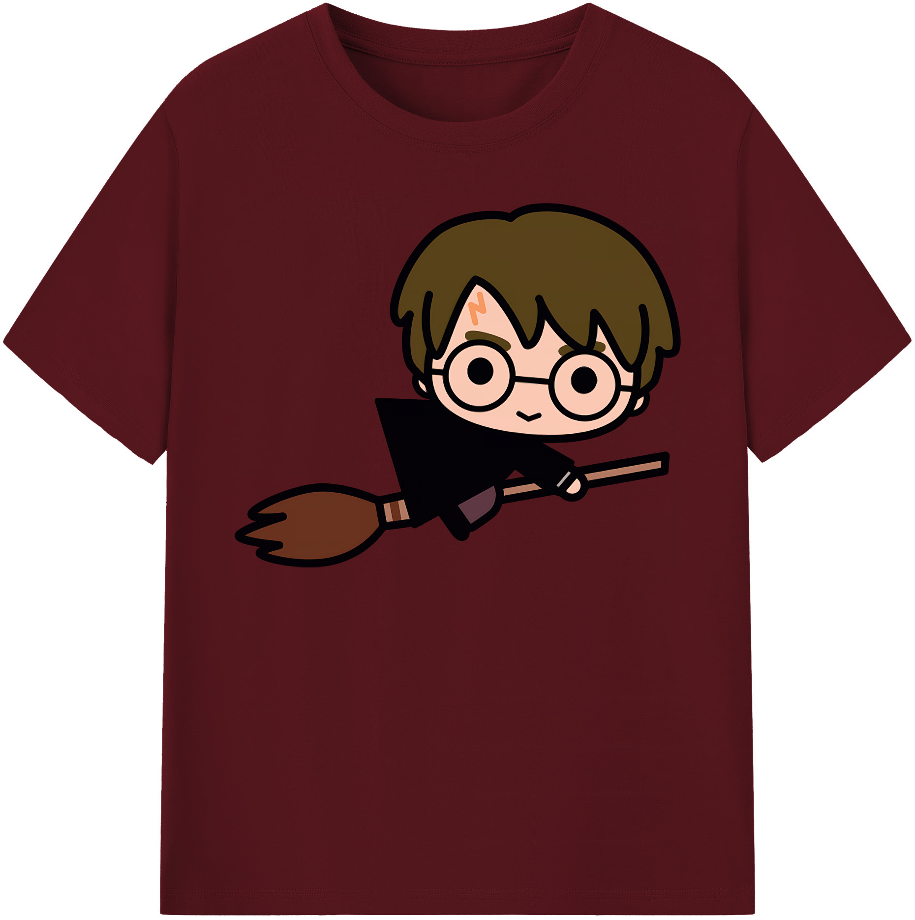 （画像用） Harry Potter ハリー・ポッターシリーズ 綿100％半袖Tシャツ（フロントプリント）